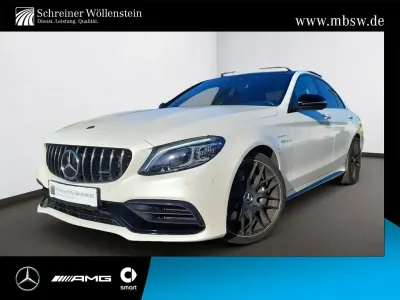 Gebraucht Mercedes C63 AMG AMG 476 PS (350 kW) 2019 Manufaktur diamantweiß bright Limousine