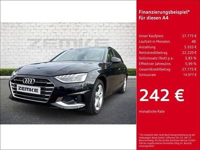 Schwarz Gebraucht 2022 Audi A4 Advanced Kombi | 27.775 € (Guter Preis)