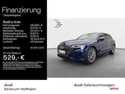 Gebraucht Audi e-tron Advanced Plus 300 kW (408 PS) 2022 Navarrablau metallic SUV