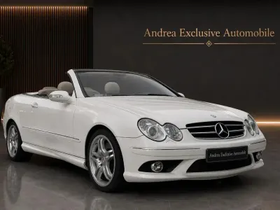 Gebraucht Mercedes CLK500 AMG 388 PS (285 kW) 2008 Weiß Cabrio