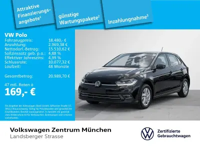 Gebraucht VW Polo Style 95 PS (69 kW) 2023 Schwarz Kleinwagen