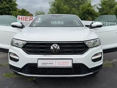 Gebraucht VW T-Roc Cabriolet Style 110 PS (80 kW) 2021 Weiß Cabrio