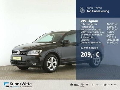 Gebraucht VW Tiguan Trendline 125 PS (91 kW) 2018 Schwarz SUV