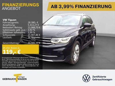 Gebraucht VW Tiguan IQ Drive 150 PS (110 kW) 2022 Schwarz SUV
