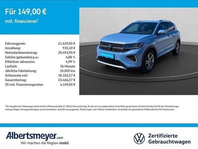 Blau Gebraucht 2024 VW T-Cross R-line SUV | 21.429 € (Guter Preis)