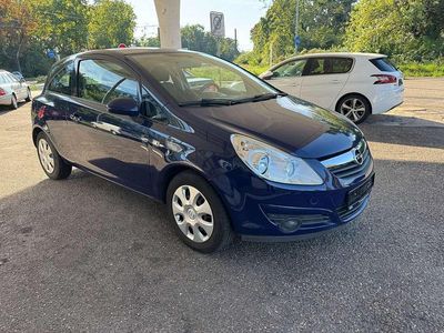 Gebraucht Opel Corsa Edition 80 PS (58 kW) 2009 Royalblau h: u2/f:atlantikblau Kleinwagen