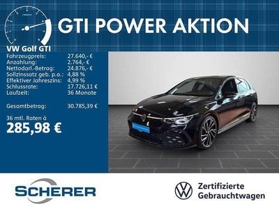 Gebraucht VW Golf VIII GTI 245 PS (180 kW) 2021 Deep black perleffekt (metallic) Limousine