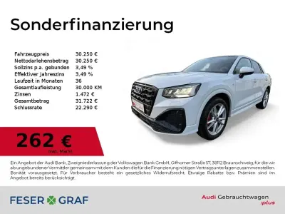 Gebraucht Audi Q2 S-Line 150 PS (110 kW) 2025 Gletscherweiß metallic SUV
