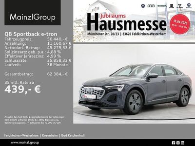 Gebraucht Audi e-tron Sportback S-Line 300 kW (408 PS) 2024 Magnetgrau SUV