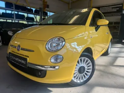 Brugt Fiat 500 Lounge 69 HK (50 kW) 2010 Gul Hatchback