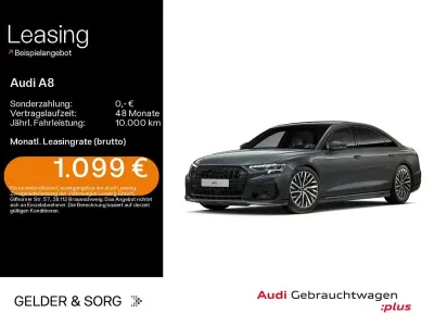 Brugt Audi A8L S-Line 462 HK (339 kW) 2024 Grå Sedan