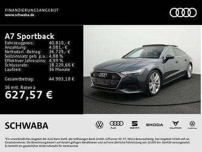Tritonblau metallic Gebraucht 2021 Audi A7 S-Line Kleinwagen | 40.810 € (Guter Preis)