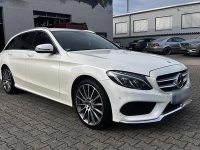 Gebraucht Mercedes C250 AMG line 204 PS (150 kW) 2016 Weiß Kombi