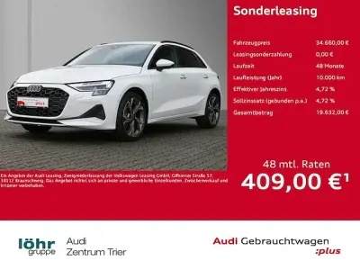 Gebraucht Audi A3 Advanced 150 PS (110 kW) 2025 Gletscherweiß metallic Limousine