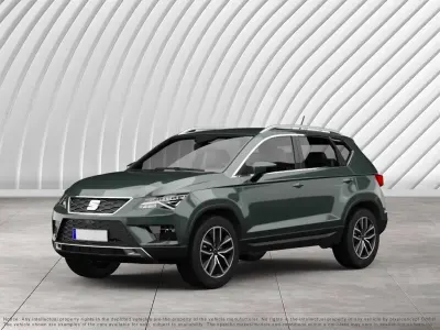 Gebraucht Seat Ateca FR 150 PS (110 kW) 2022 "camouflage" gr]n SUV