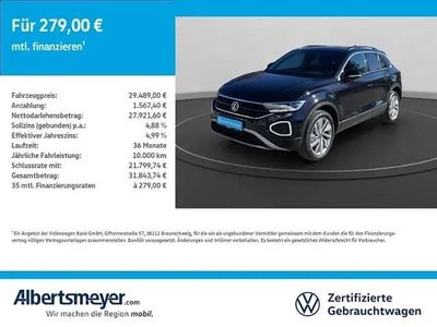 Second-hand VW T-Roc Life 150 CP (110 kW) 2025 Negru SUV