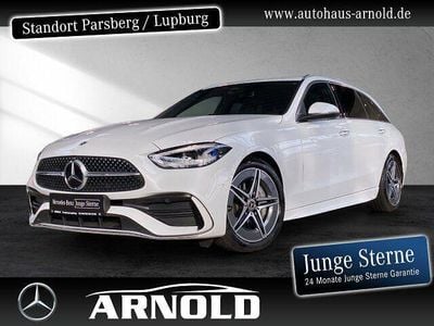 Weiß (manufaktur opalithweiß bright) Gebraucht 2024 Mercedes C200 AMG line Limousine | 38.850 € (Guter Preis)