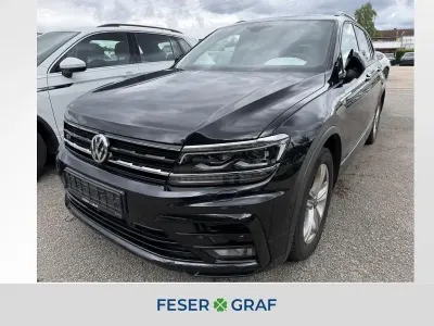 Gebraucht VW Tiguan Allspace R-line 200 PS (147 kW) 2021 Deep black perleffekt SUV