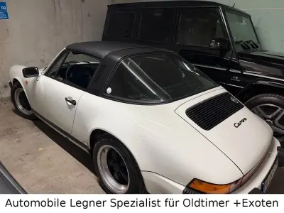 Gebraucht Porsche 911 Carrera Targa 218 PS (160 kW) 1989 Grand prix weiß Cabrio