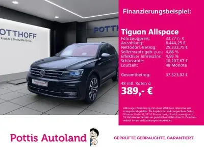 Gebraucht VW Tiguan Allspace R-line 200 PS (147 kW) 2021 Schwarz SUV