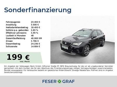 Gebraucht Seat Arona FR 116 PS (85 kW) 2025 Mitternachtsschwarz SUV