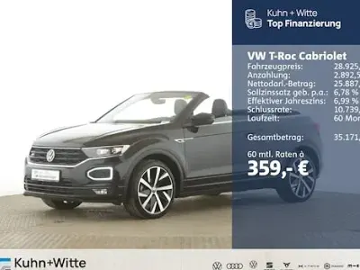 Usata VW T-Roc R-line 150 CV (110 kW) 2022 Nero SUV