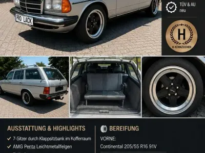 Gebraucht Mercedes 230 AMG 136 PS (100 kW) 1984 Grau Kombi