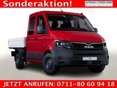 Nouă MAN TGE 177 CP (130 kW) 2025 Roșu Van