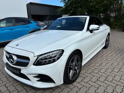 Gebraucht Mercedes C180 AMG line 156 PS (114 kW) 2018 Weiß Cabrio