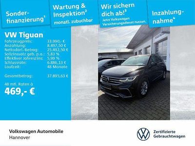 Gebraucht VW Tiguan R-line 150 PS (110 kW) 2023 Deep black perleffekt SUV