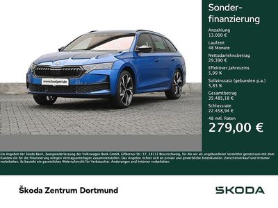 Raceblau metallic Gebraucht 2025 Skoda Octavia SportLine Kombi | 42.333 €