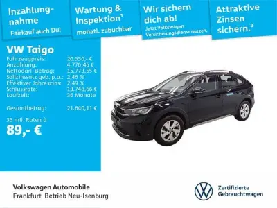 Gebraucht VW Taigo Life 95 PS (69 kW) 2025 Deep black perleffekt (metallic) SUV