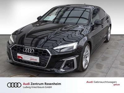 Mythosschwarz metallic Gebraucht 2023 Audi A5 Sportback S-Line Kleinwagen | 39.880 € (Guter Preis)