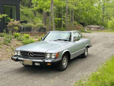 Brugt Mercedes SL380 204 HK (150 kW) 1984 Blå Cabriolet