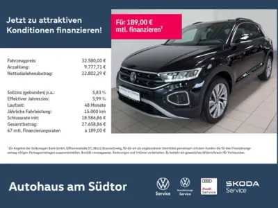 Gebraucht VW T-Roc Goal 150 PS (110 kW) 2024 Schwarz SUV