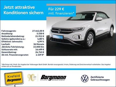 Usata VW T-Roc Cabriolet Style 116 CV (85 kW) 2024 Bianco Cabrio