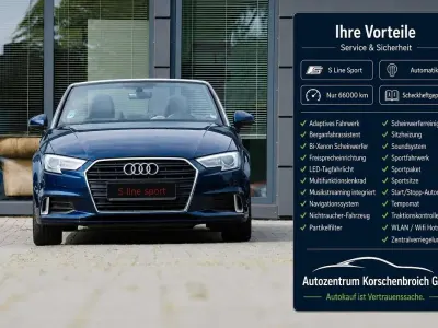 Gebraucht Audi A3 Cabriolet S-Line 150 PS (110 kW) 2017 Kosmosblau Cabrio