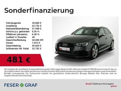 Gebraucht Audi RS3 Sportback Design 400 PS (294 kW) 2019 Daytonagrau perleffekt Kleinwagen