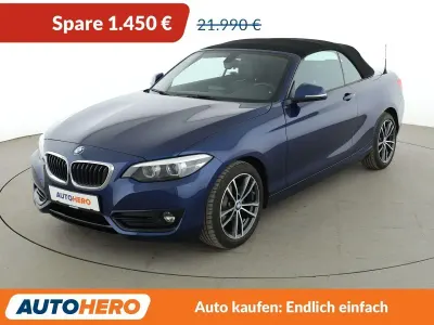 Używany BMW 218 Sport Line 150 KM (110 kW) 2019 Niebieski Kabriolet