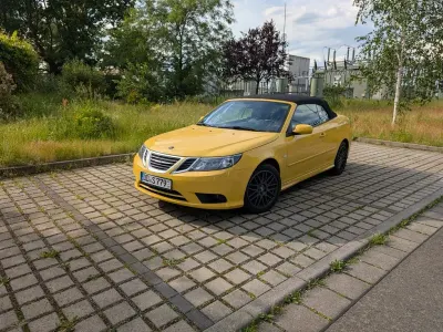 Gebraucht Saab 9-3 Cabriolet Vector 150 PS (110 kW) 2008 Gelb Cabrio