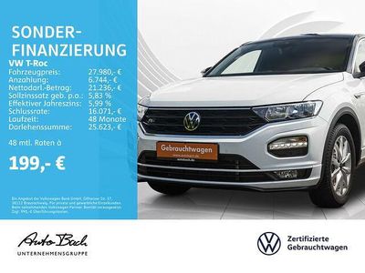 Second-hand VW T-Roc Sportline 150 CP (110 kW) 2021 Alb SUV