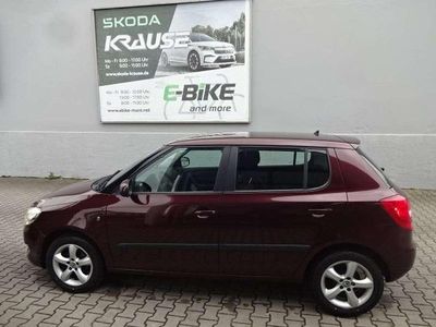 Gebraucht Skoda Fabia Ambition 60 PS (44 kW) 2011 Rot rosso brunello metallic Kleinwagen
