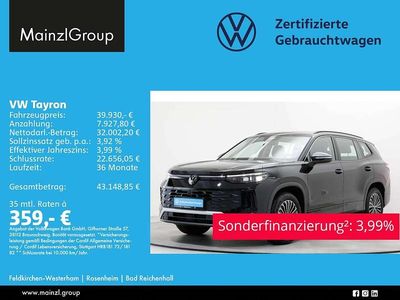 Gebraucht VW Tayron Life 150 PS (110 kW) 2025 Grenadillschwarz metallic SUV