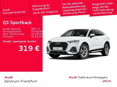 Gebraucht Audi Q3 Sportback Design 150 PS (110 kW) 2025 Gletscherweiß metallic SUV