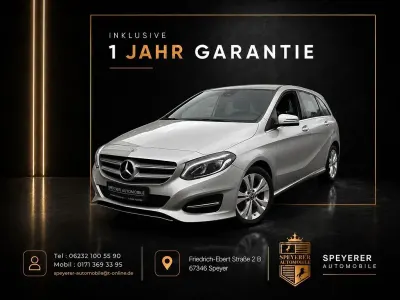 Używany Mercedes B200 156 KM (114 kW) 2018 Srebrny Minivan