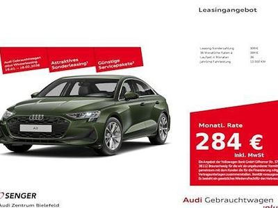 Distriktgrün Gebraucht 2025 Audi A3 Performance Limousine | 31.880 € (Superpreis)