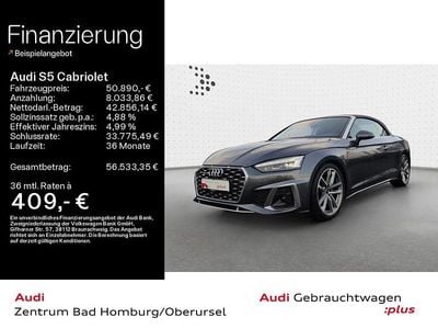 Gebraucht Audi S5 Cabriolet Sport 354 PS (260 kW) 2023 Daytonagrau perleffekt/verdeck Cabrio