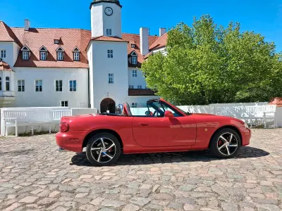 Brugt Mazda MX5 90 HK (66 kW) 2003 Rød Cabriolet