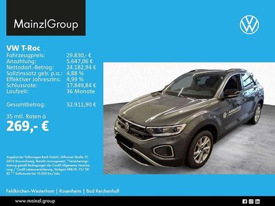 Gebraucht VW T-Roc Life 150 PS (110 kW) 2025 Grau SUV