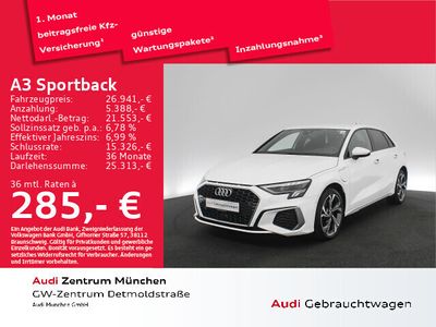 gebraucht Audi A3 Sportback e-tron Sportback 40 TFSI e 2x S line